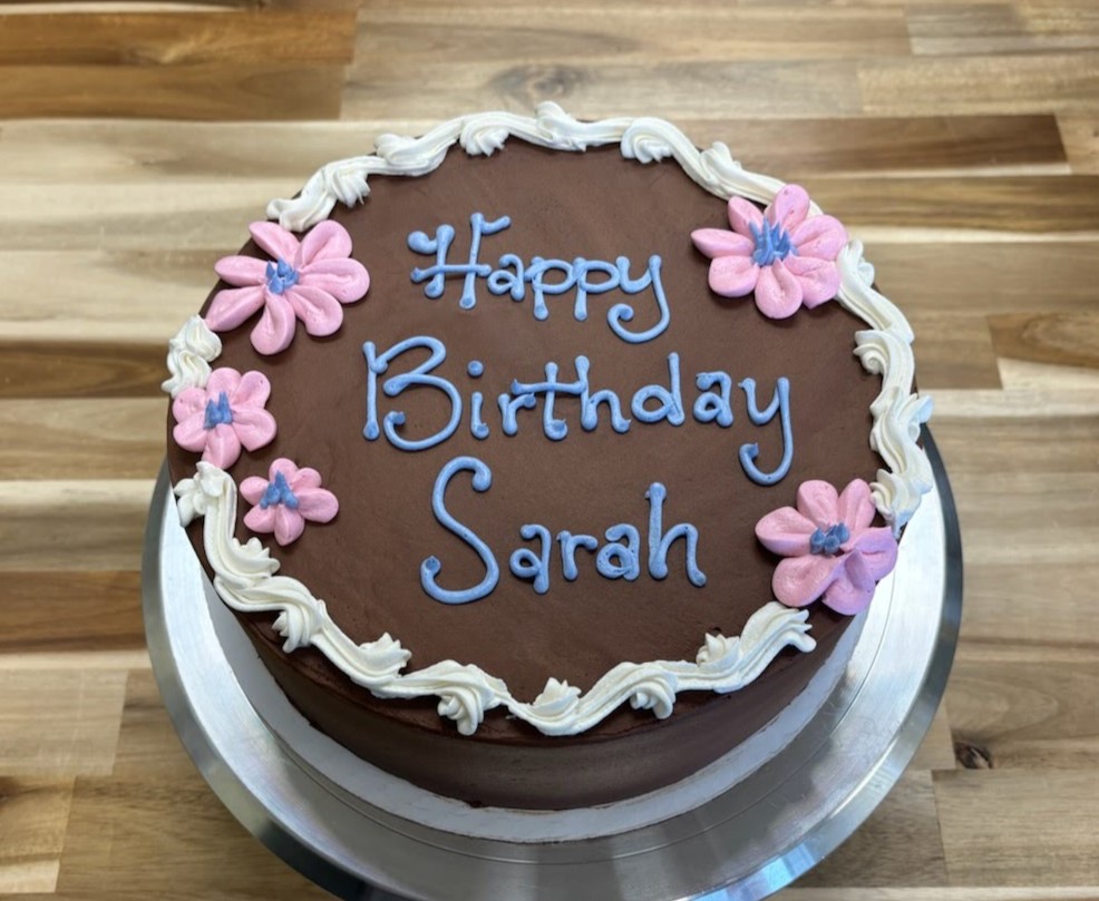 DF Vanilla Layer Cake with DF Chocolate Buttercream